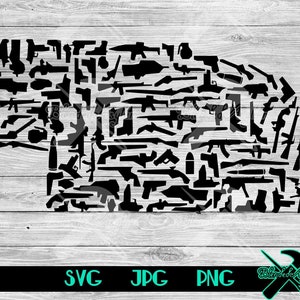 Armed Nebraska Vector Cut File SVG, JPG, PNG