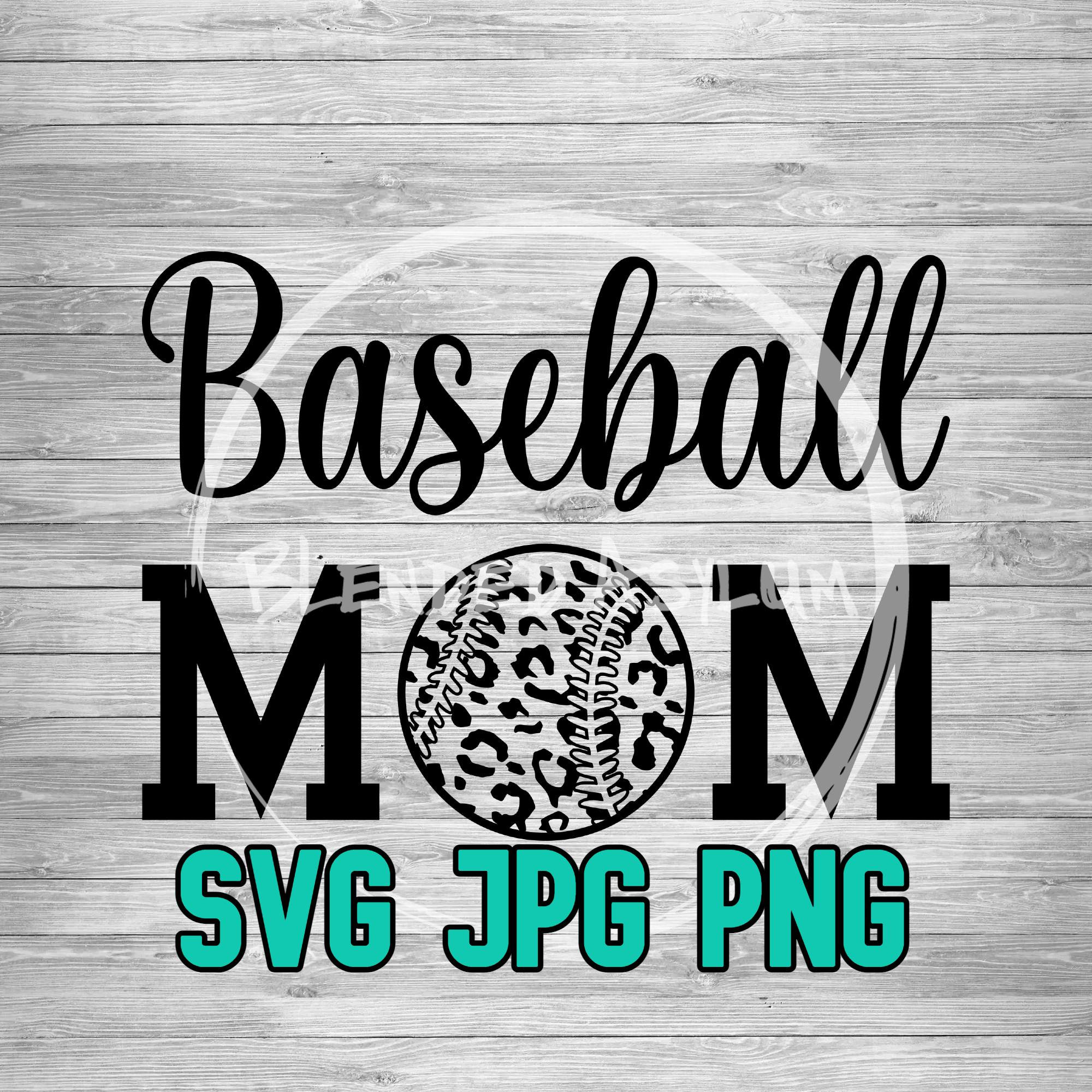 Baseball Mom Leopard Print SVG PNG JPG Leopard Print Etsy Finland