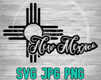 New Mexico Zia 001 SVG PNG JPG | Zia New Mexico | Cricut Silhouette | Laser Engrave | Glowforge | Sublimination | Digital Download