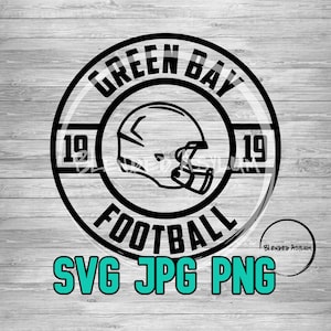 Football Founded Green Bay SVG PNG JPG | Football Green Bay Vector File | Cricut File | Silhouette File | Vintage Green Bay Football Svg