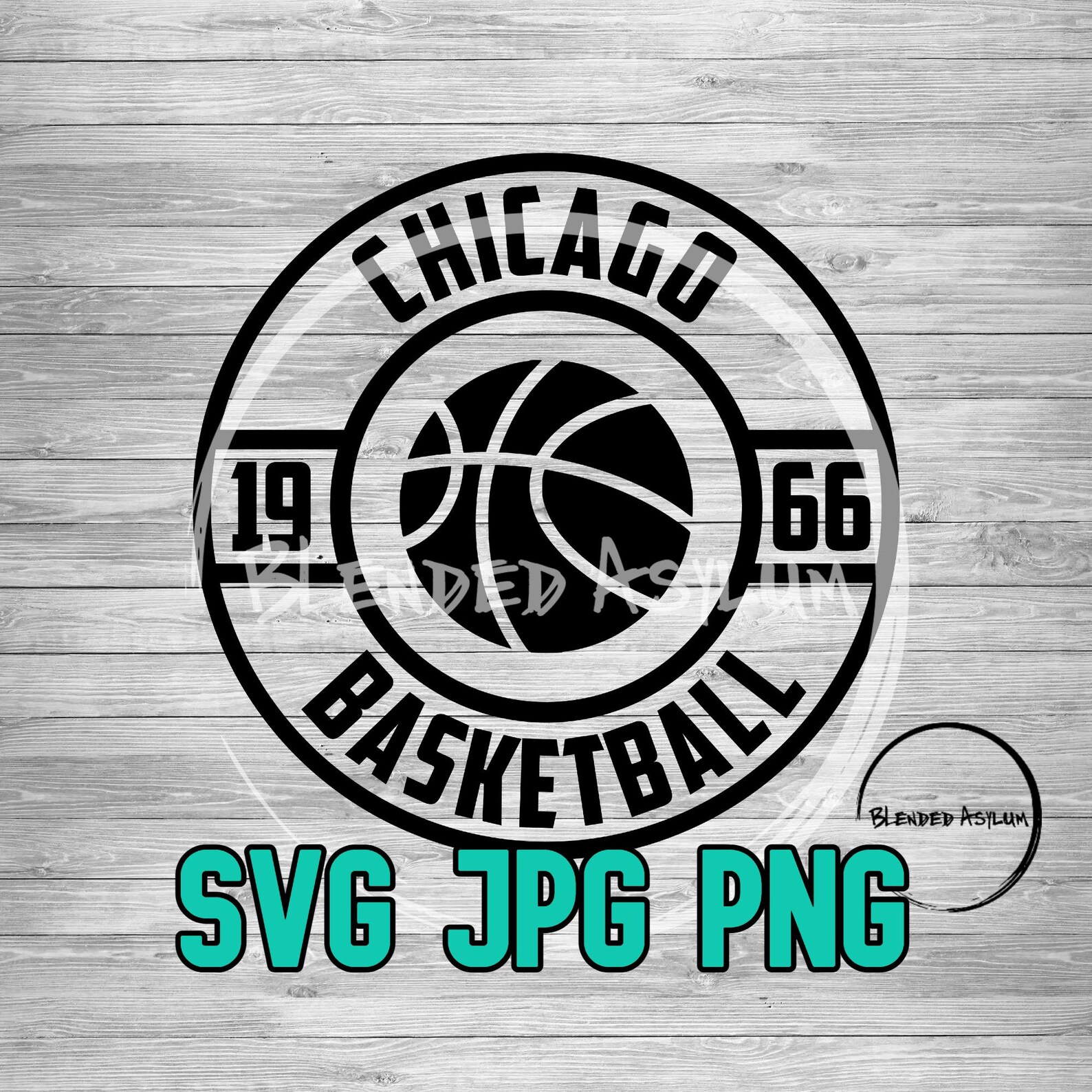 Basketball Founded Chicago SVG PNG JPG Basketball Chicago Il Etsy