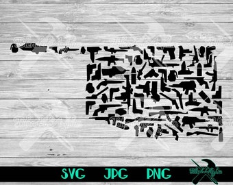 Archivo de corte vectorial de Oklahoma armado SVG, JPG, PNG