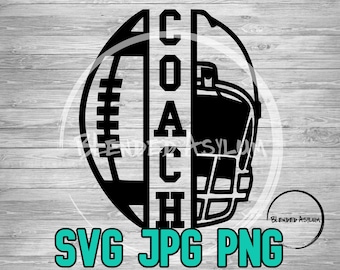 Football Coach SVG PNG JPG | Football Coach Vector File | Cricut File | Silhouette File | Football Coach Digital Download | Sports Coach