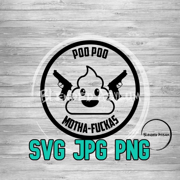 Armed Poo Poo SVG JPG PNG | Poop Emoji Pistols | Poo svg | Armed Poop svg | Funny Poop Emoji | Emoji svg | Cricut Cut File