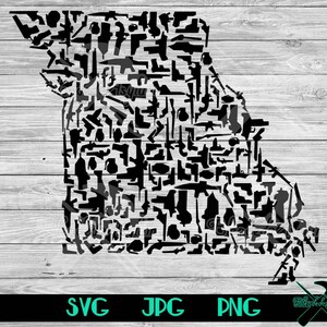Armed Missouri Vector Cut File SVG, JPG, PNG