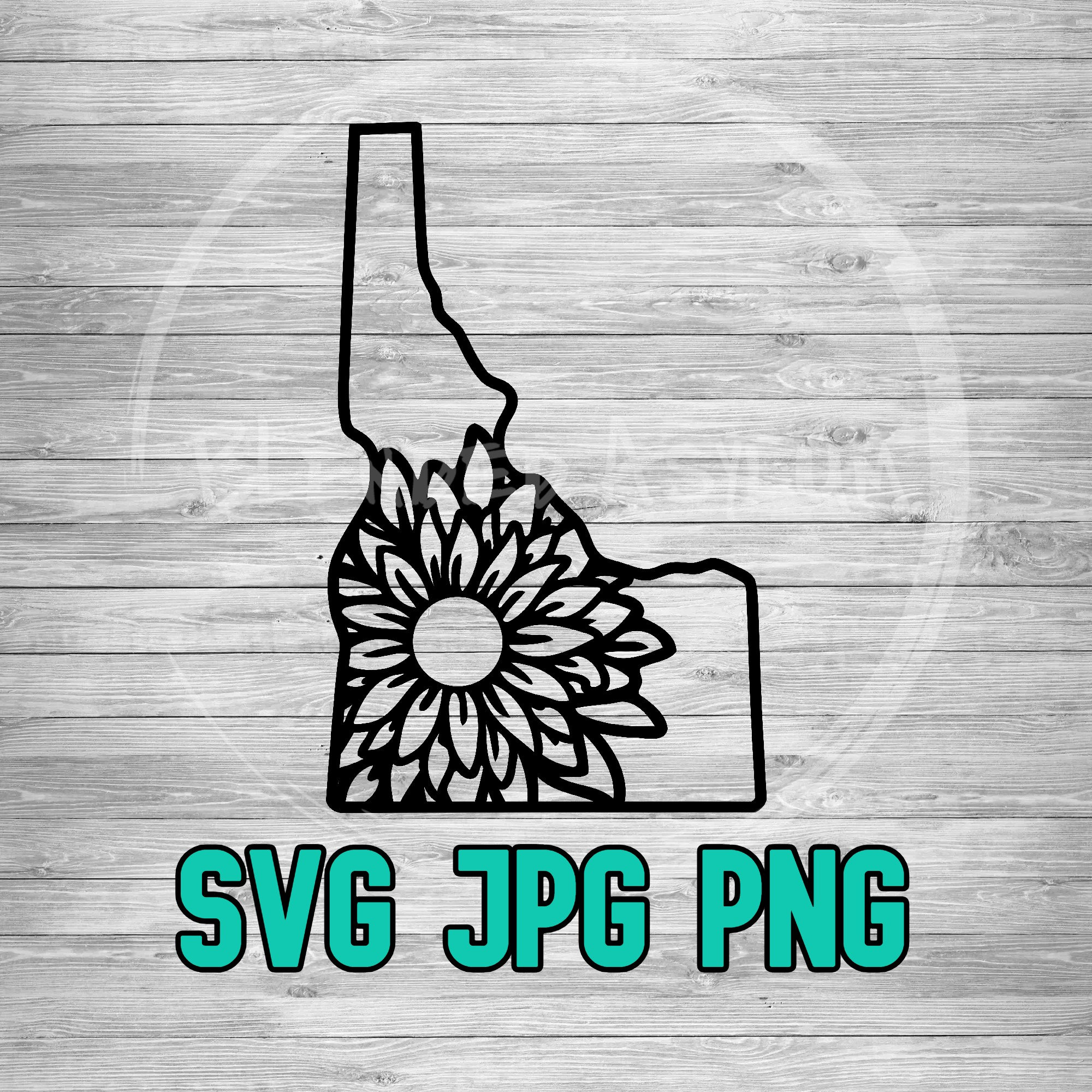 Idaho Flower 001 SVG PNG JPG | Idaho Floral Vector | Idaho Clip Art | Cricut and Silhouette File | Clipart | Laser Engraving | Sublimination