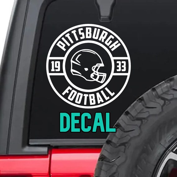 Football Founded Pittsburgh Decal Football Pittsburgh Decal Etsy