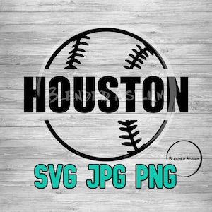Baseball Houston SVG PNG JPG | Baseball Houston Tx Vector File | Cricut File | Silhouette File | Vintage Texas Baseball
