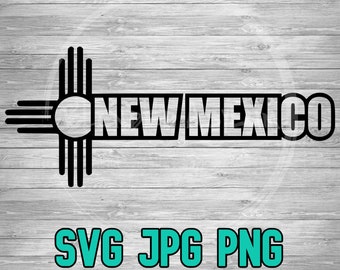 New Mexico Zia 002 SVG PNG JPG | Zia New Mexico | Cricut Silhouette | Laser Engrave | Glowforge | Sublimination | Digital Download