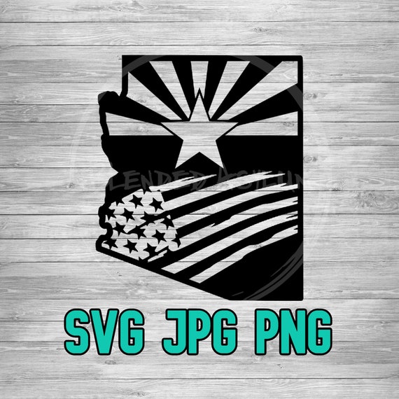 Arizona American State Flag SVG PNG JPG | Grand Canyon State
