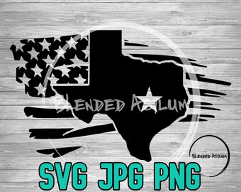 Drapeau américain Texas State Distressed SVG PNG JPG | Drapeau américain Texas Svg | Amérique svg | Dieu et la liberté | États-Unis Texas | Cricut Silhouette