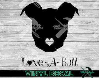 Love A Bull Vinyl Decal, Sticker, Window Decal