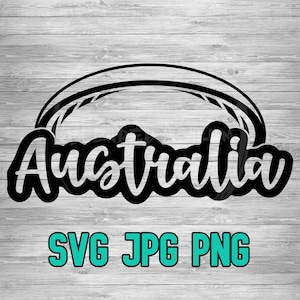 Australia Rugby 001 SVG PNG JPG | Rugby Vector | Cricut and Silhouette File | Rugby Ball | Digital Download | Clip Art | Laser Cut File