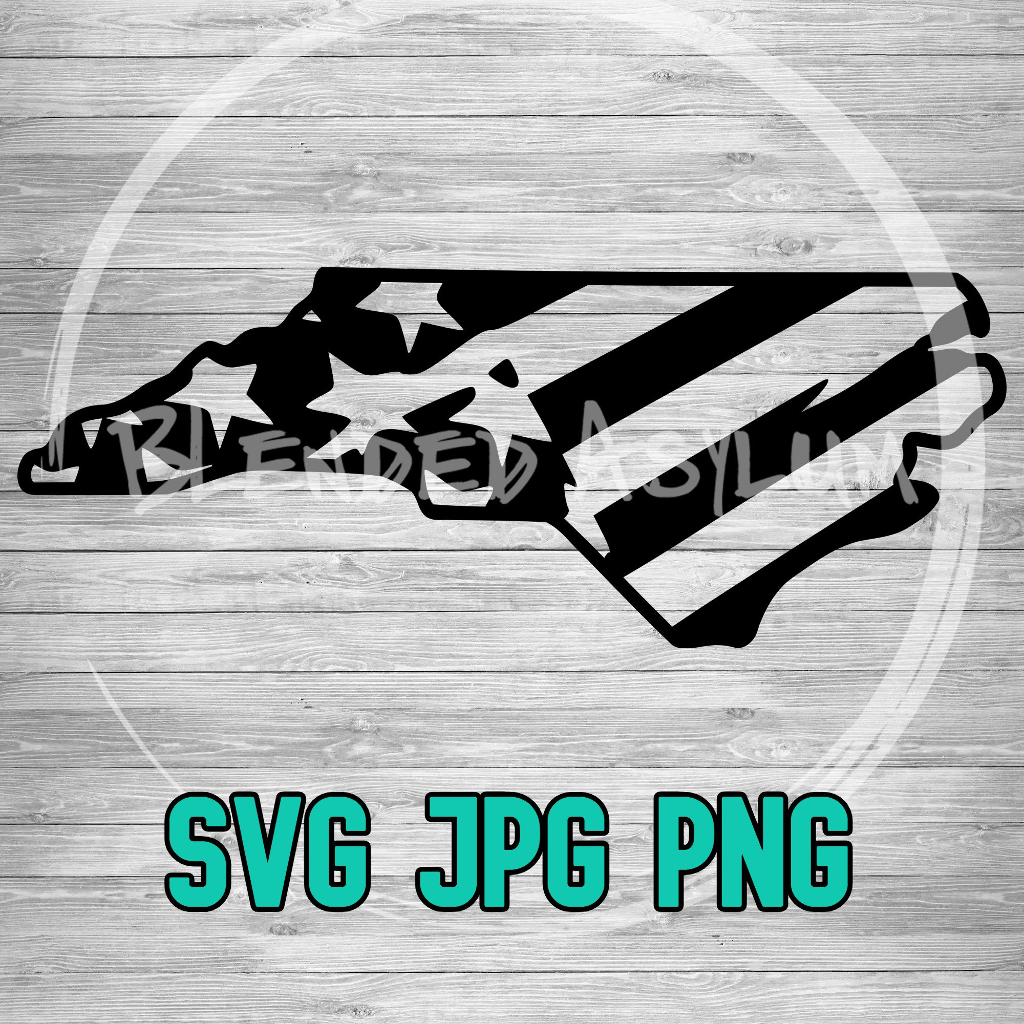 North Carolina American Flag SVG PNG JPG | North Carolina Vector ...