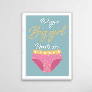 It's A Big Girl Panty Kind of Day Women's Underwear, free Shipping 35.00  see Shop for More Designs,encouragement Gift for Friends, Funny 