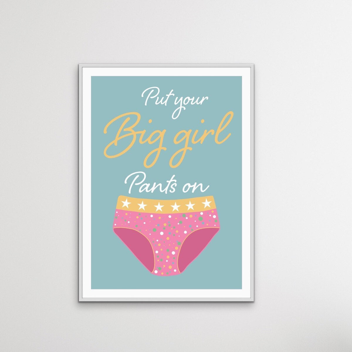 BIG GIRL PANTIES DEAL WITH IT POSTER - 24x36 - ART ADVERTISING New/Rolled!