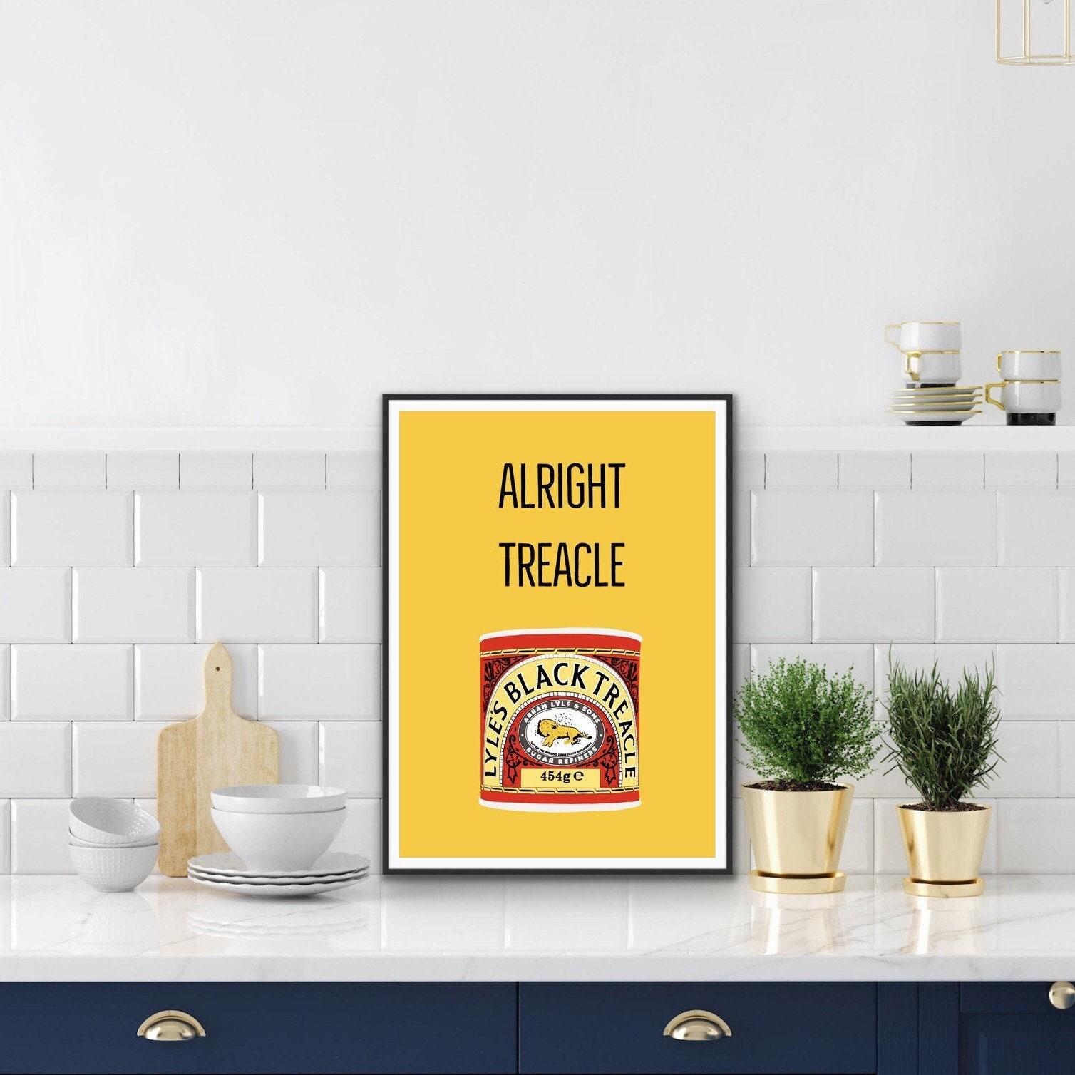 Alright Treacle Wall Art Kitchen Wall Art Kitchen Print Etsy UK
