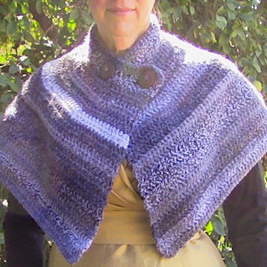 Nomadic Cape, Mini Cloak, Capelet, Crochet Digital Pattern