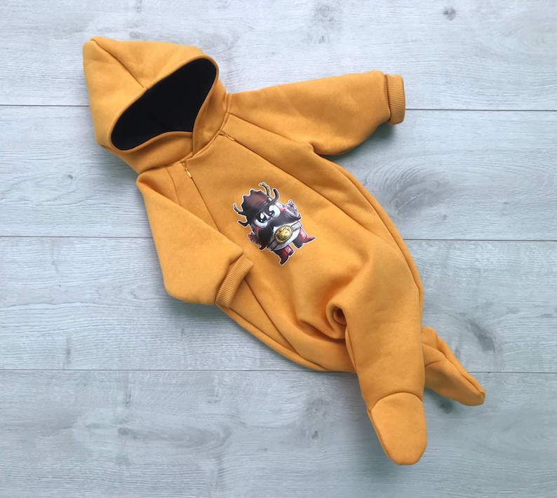 Boho baby clothes Baby romper Baby coming home Baby warm hooded overalls with zipper Baby glam romper Warm newborn girl