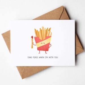 Biglietto d'amore per patatine fritte divertenti stampabile⎥Amante delle carte giochi di parole⎥Modello di biglietto⎥Biglietto di anniversario⎥Download digitale istantaneo