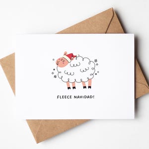 Cartão de Natal de lã!⎥Modelo de cartão desenhado à mão⎥Cartão de Natal melhor amigo⎥Cartão de amor⎥Cartão fofo⎥Cartão de trocadilho para impressão⎥Download digital instantâneo