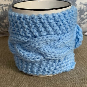 Knit Cable Coffee Cup Mug Sweater Tea Cup Cozy