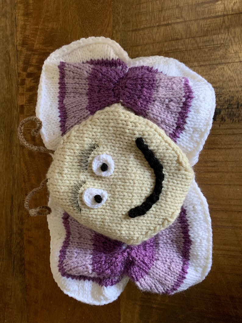 Knit Toilet Paper Roll Cover Butterfly Etsy