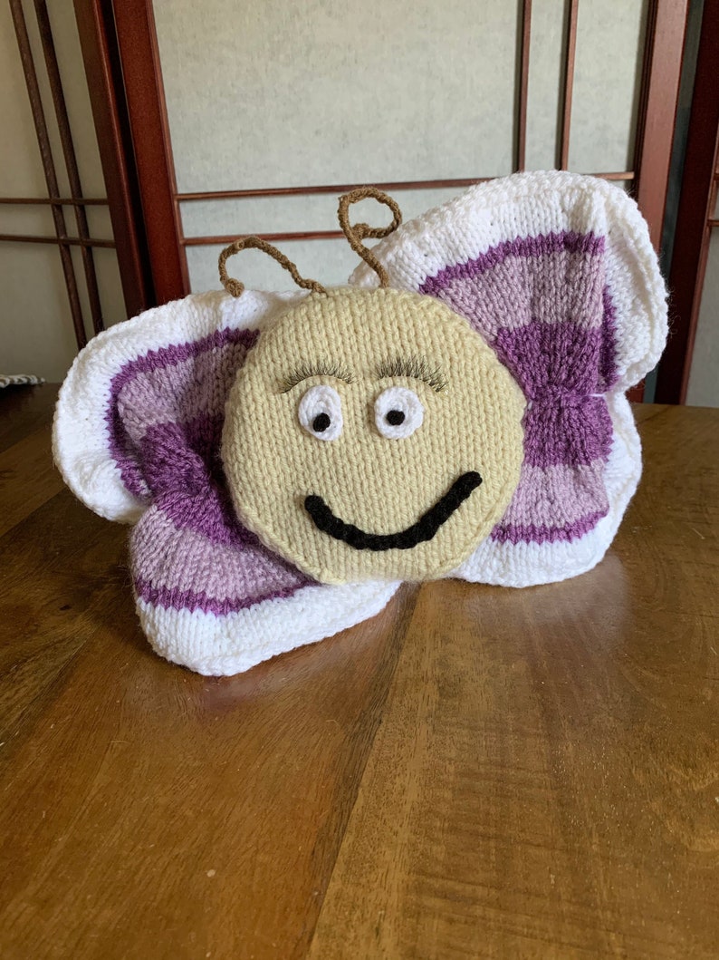 Knit Toilet Paper Roll Cover Butterfly Etsy