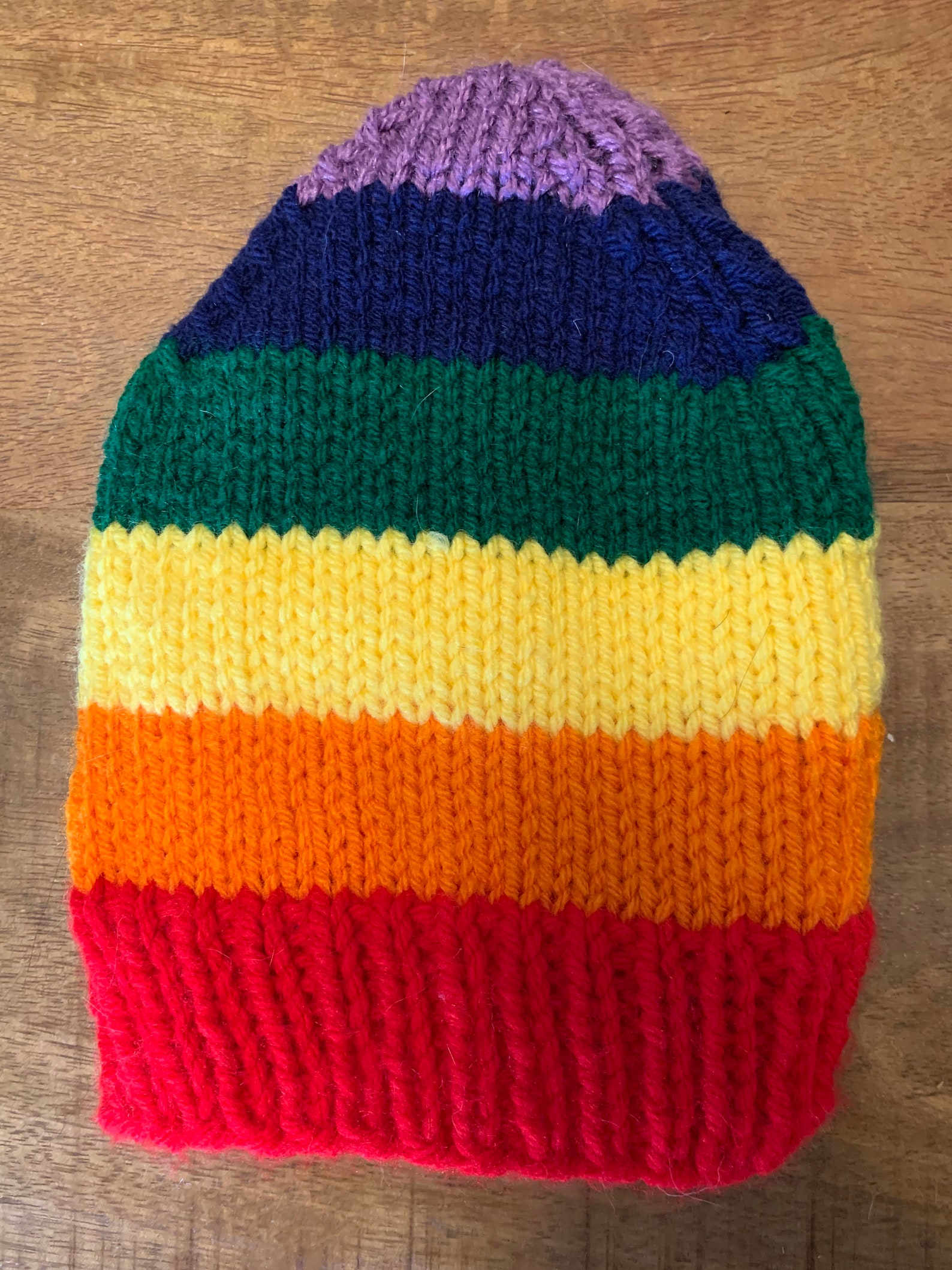 Rainbow Beanie Pride Hat Rainbow Knit Cap Pride Knit Cap Knit Etsy