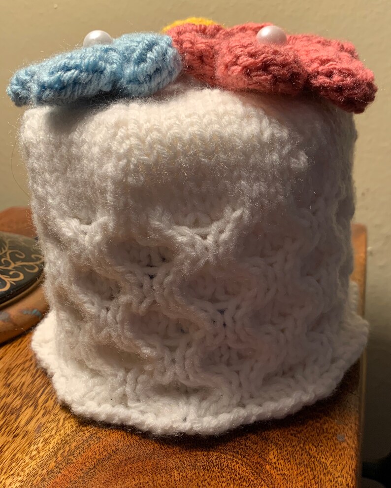 Knit Toilet Roll Cover Spring Toilet Paper Cozy Etsy