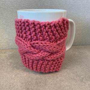 Knit Cable Coffee Cup Mug Sweater Tea Cup Cozy