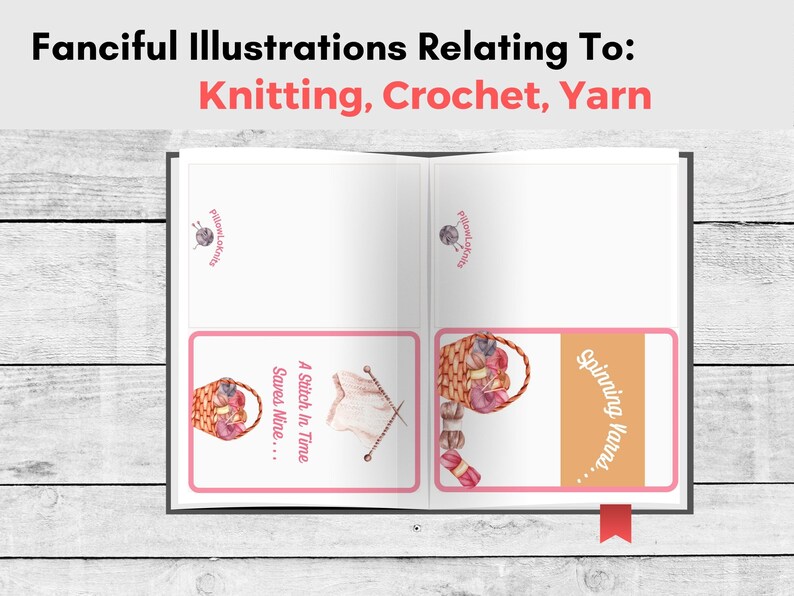 Printable Note Card Stationery for Knitting and Crochet All Occasion ...