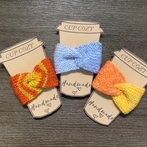 Knitting Instructions Double Knit Cup Cozy Twisted Front