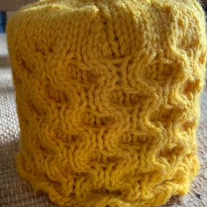 Honeycomb Toilet Paper Roll Cover Knit Toilet Paper Cozy Toilet Paper Cover Knit Bathroom Decor