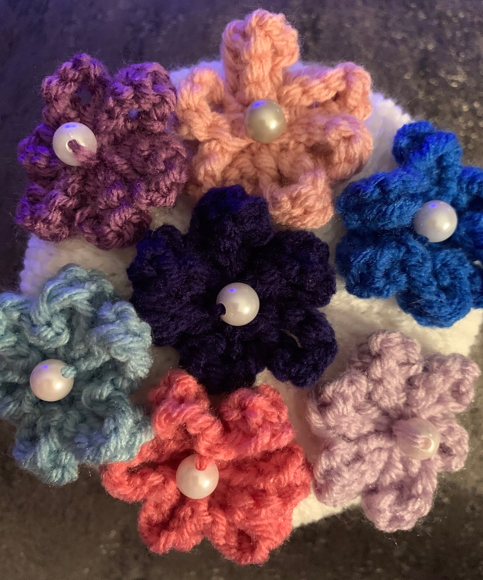 Knit Toilet Roll Cover Toilet Roll Cozy With Colorful Flowers Etsy