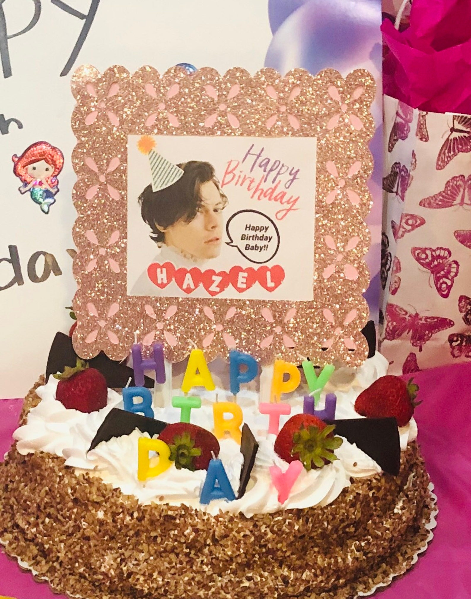 Harry styles birthday cake topper Etsy