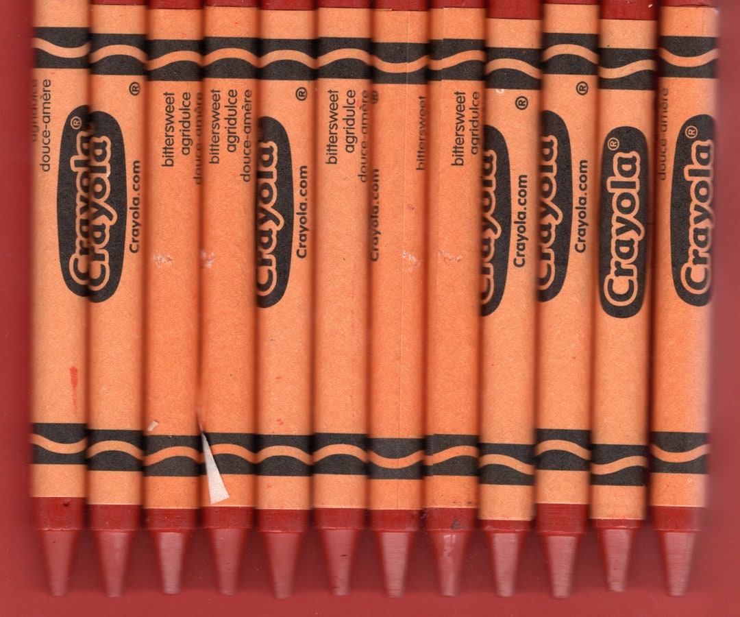 Red and orange crayons illustration collage, Crayon Red Crayola