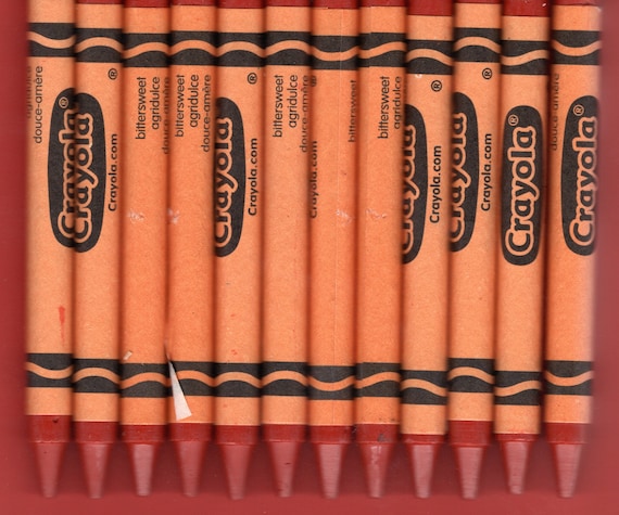 New Crayola Crayons 12 Count BITTERSWEET FREE SHIPPING 