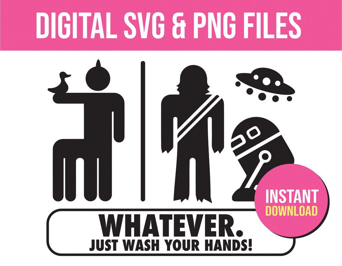 Funny Restroom Sign Svg Funny Bathroom Svg Bathroom Sign Etsy