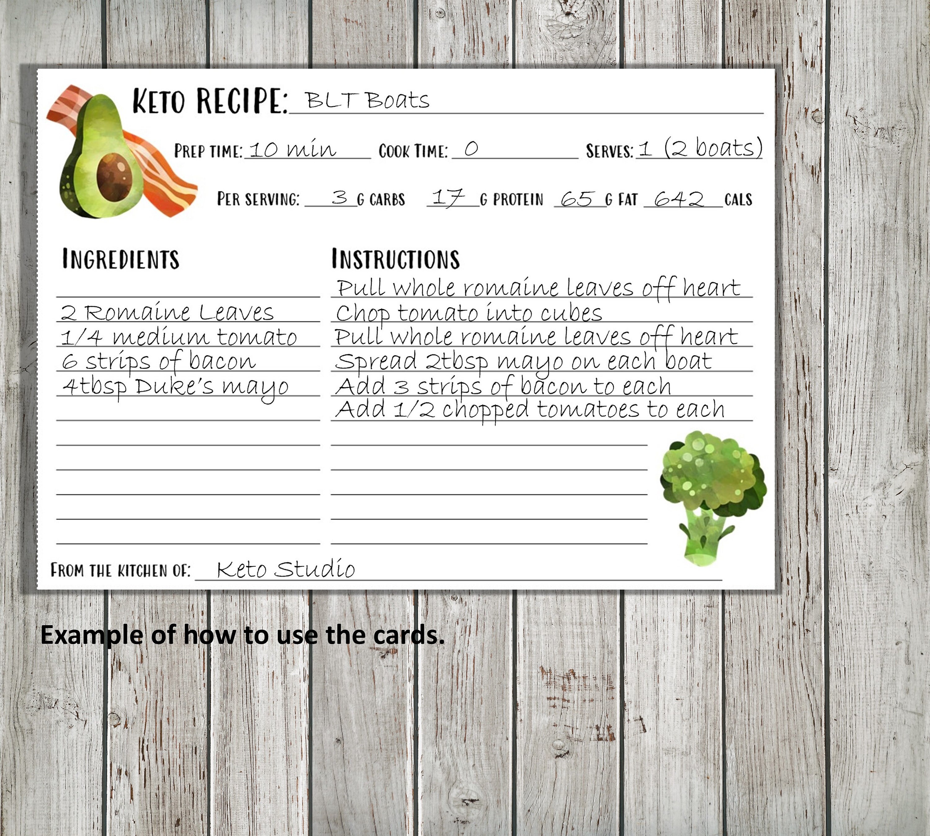 Keto Printable Recipe Cards Two Sizes Included Keto Foods - Etsy Australia