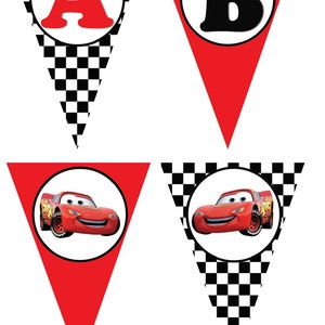 Cars Theme Banner - Disney Cars Birthday Decor - Boy's Birthday Party ...