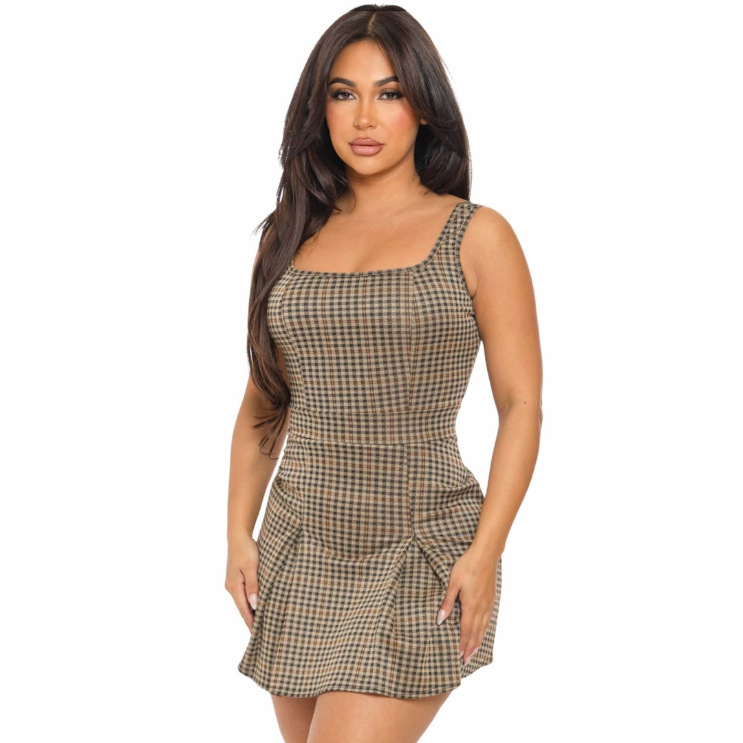 Plaid dress Black main image 1