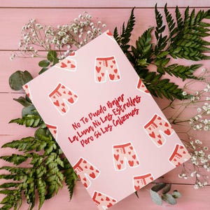 No Te Puedo Bajar La Luna Ni Las Estrellas Pero Si Los Calzones / Feliz Cumpleaños Amor / Para mi Novio / Valentines Printable Card