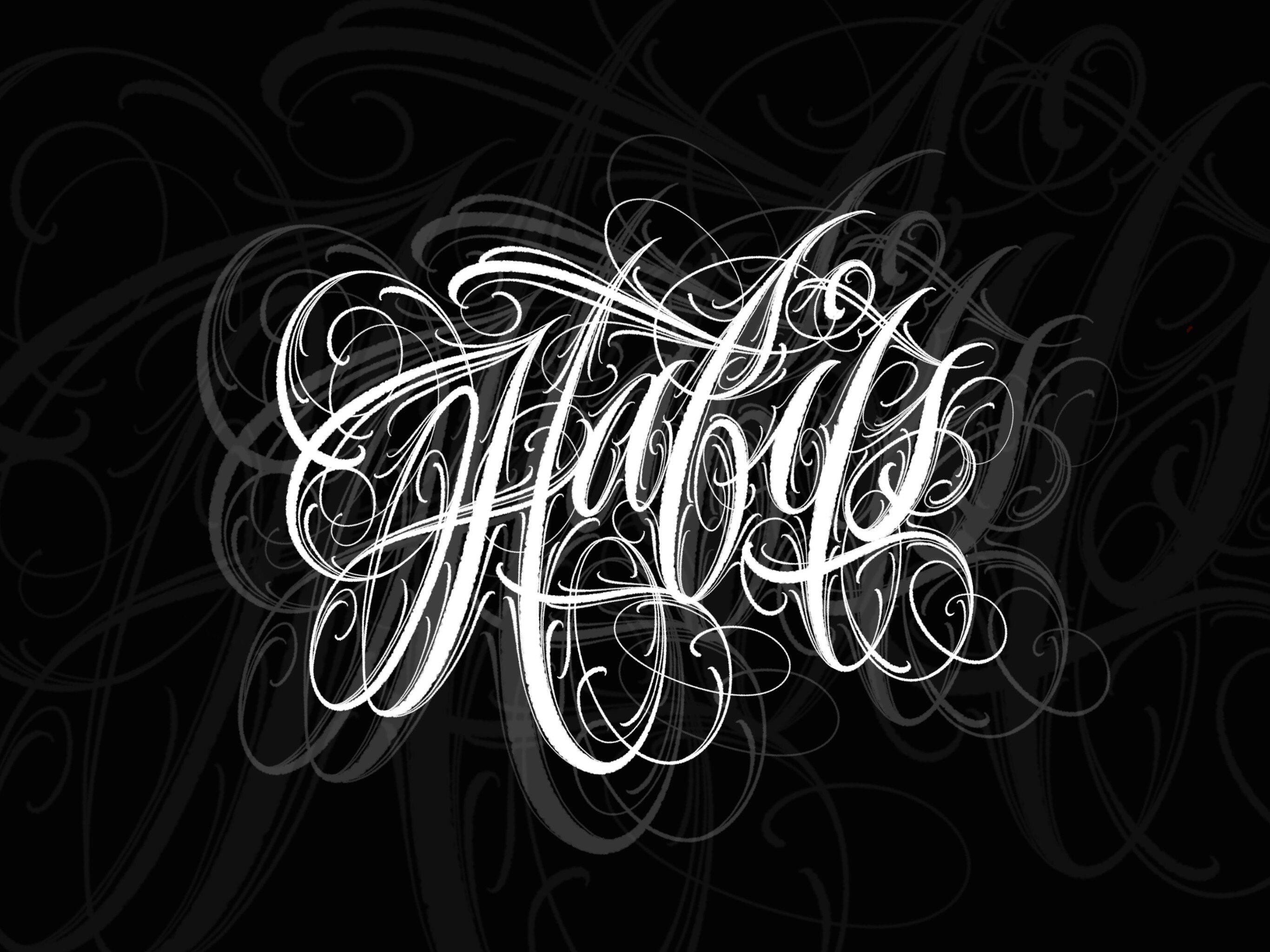 Brush Tattoo Lettering Procreate Brush Tattoo brush Chicano Etsy México