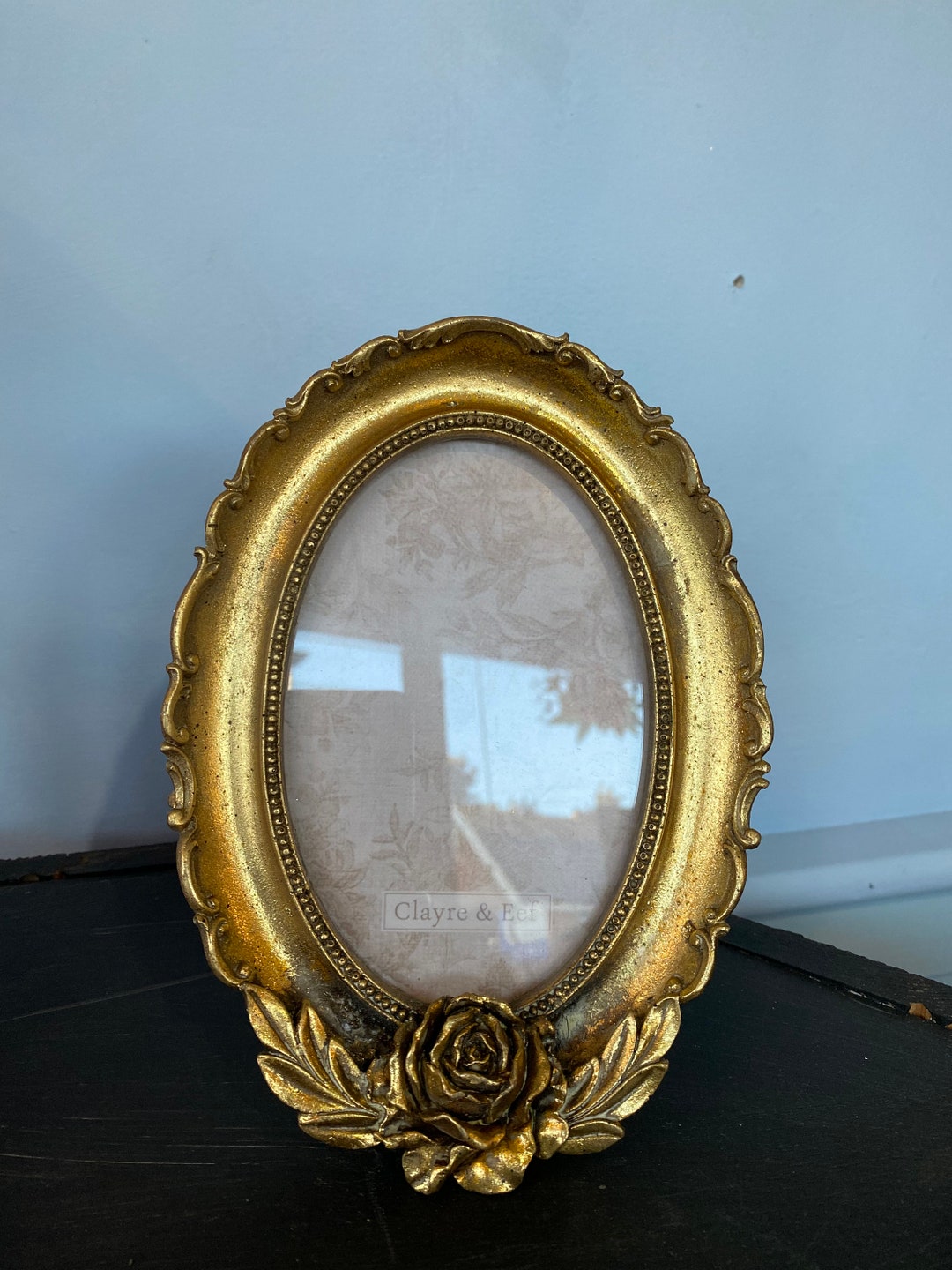 Gold Coloured Photo Frame Etsy