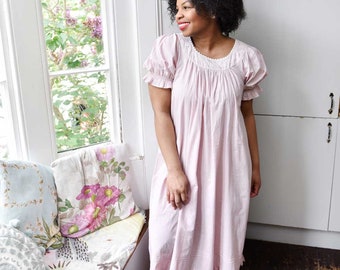 Pink OR White Cotton Ladies Nightdress