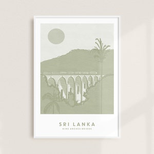 Sri Lanka Wandkunst - Nine Arches Bridge, Ella