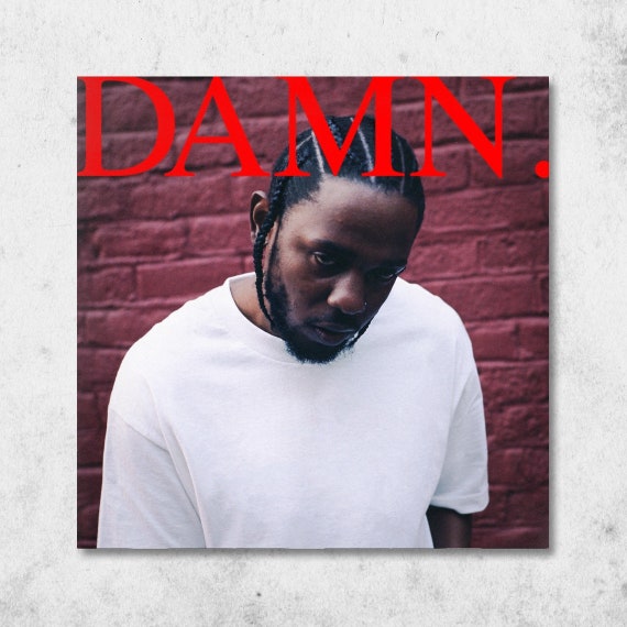 Kendrick Lamar Damn Music Album Poster Cover Wall Art Living Etsy