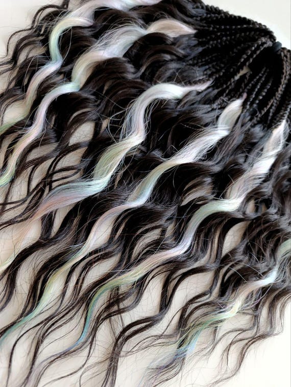 Geflochtene Haarverlängerung 61 Cm, Ombré Burgunder-Blond – Stylisches Synthetik-Haarteil Für Zöpfe & Updos