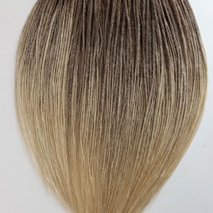 Microdreads \ DE super thin dreads and braids - soft crochet dreads ombre brown blonde. fake hair extensions synthetic kanekalon